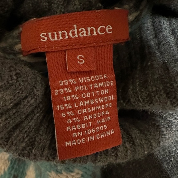 Sundance Fair Isle Turtleneck Sweater Size Small - Picture 11 of 11